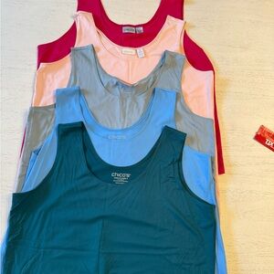 Chico's Women's Tank Tops - Pink, Green, Blue